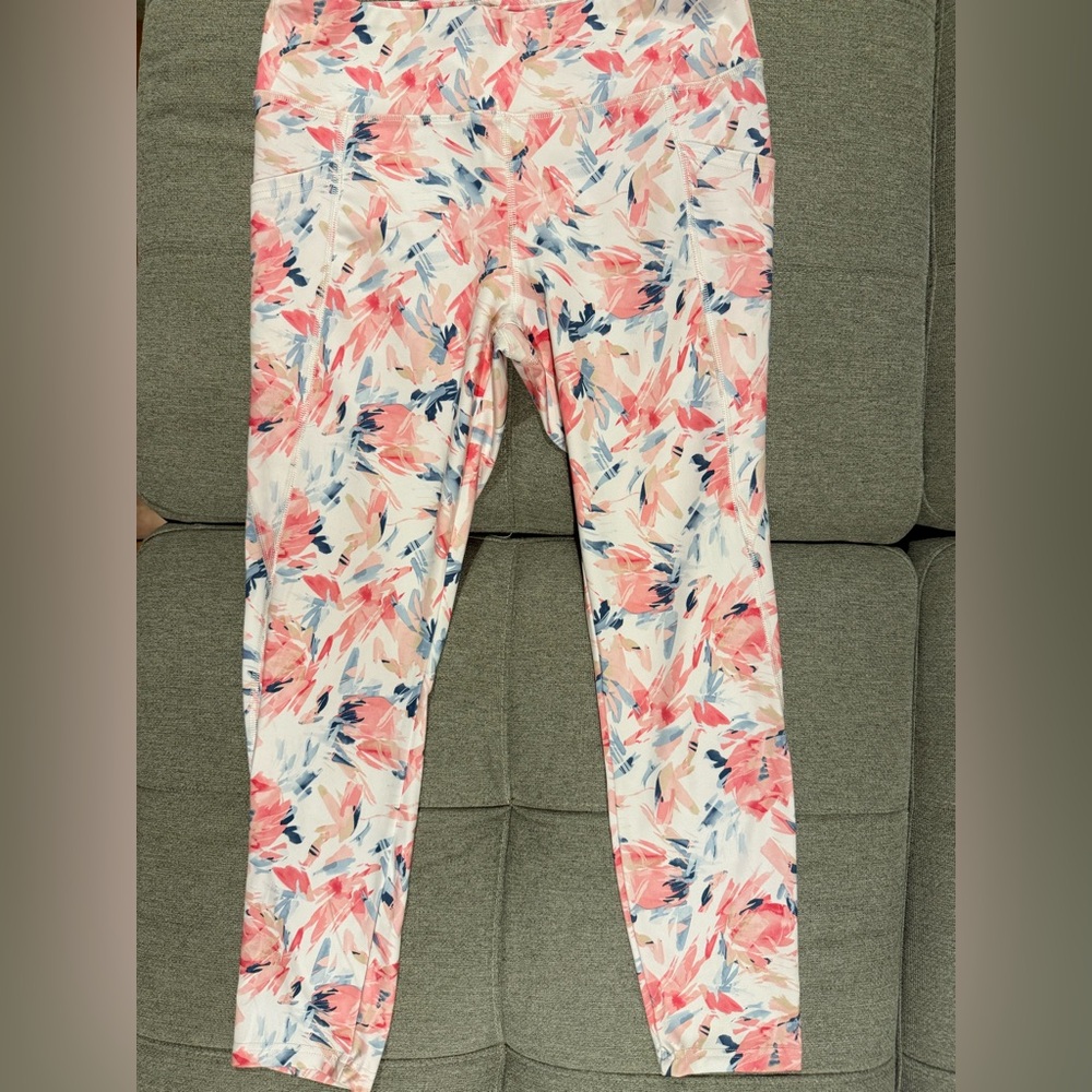Jockey Floral Print Fabric with Pink and Blue